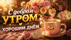 Доброе утро любимые люди – красивая музыкальная открытка с душой