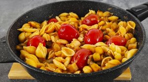 Паста с баклажанами и томатами. Вкусное блюдо из простых продуктов