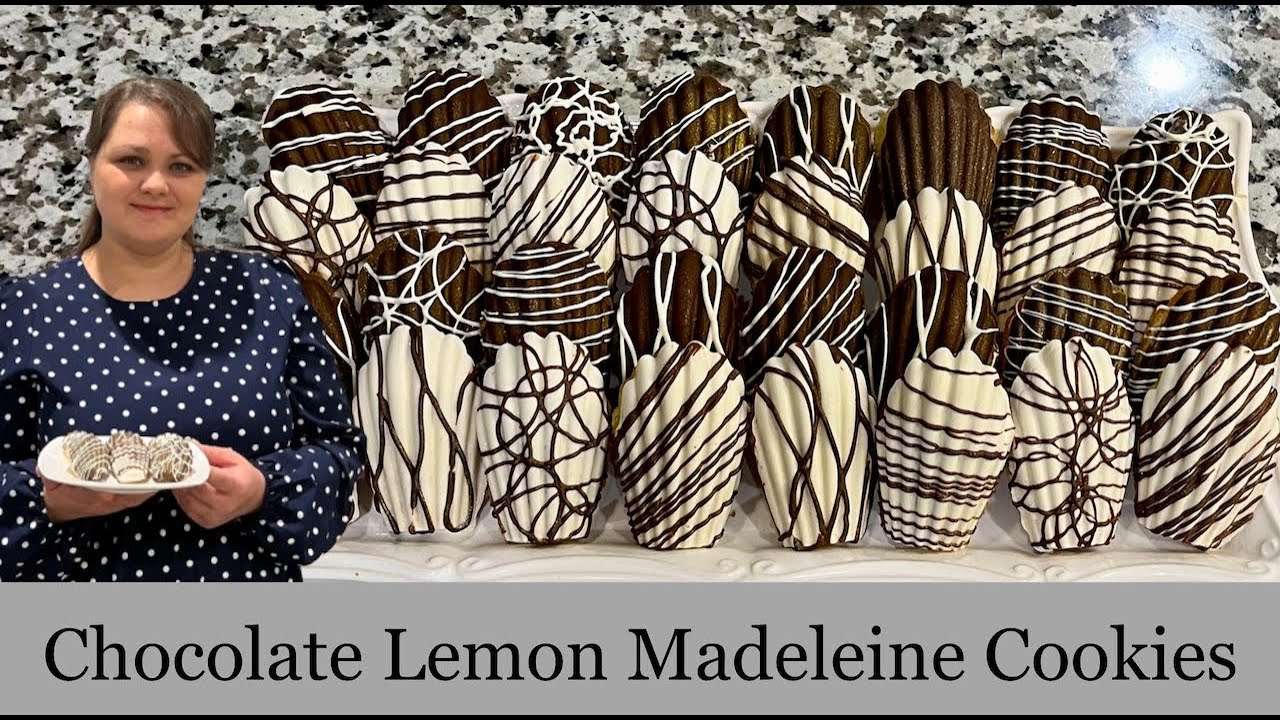 Chocolate Lemon Madeleine cookies (Лимонное печенье Маделин в шоколаде) смотреть онлайн