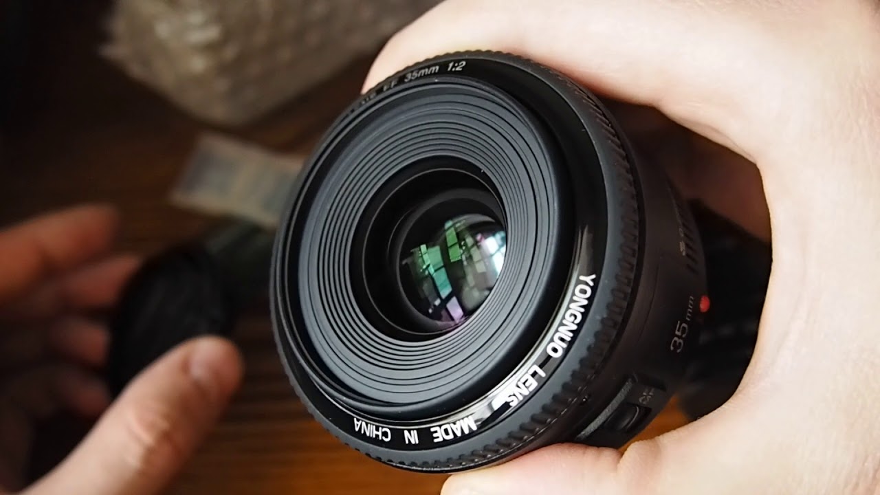 Объектив YongNuo 35mm f/2: распаковка и сравнение с Canon 50mm f/1.8 смотреть онлайн