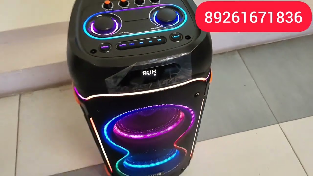 ЛУЧШАЯ КОЛОНКА ДЛЯ КАРАОКЕ В 2026 Году ✅ Колонка 5000 W с 2 Микрофонами + Delay + Эхо + 6 Динамиков🔥 смотреть онлайн