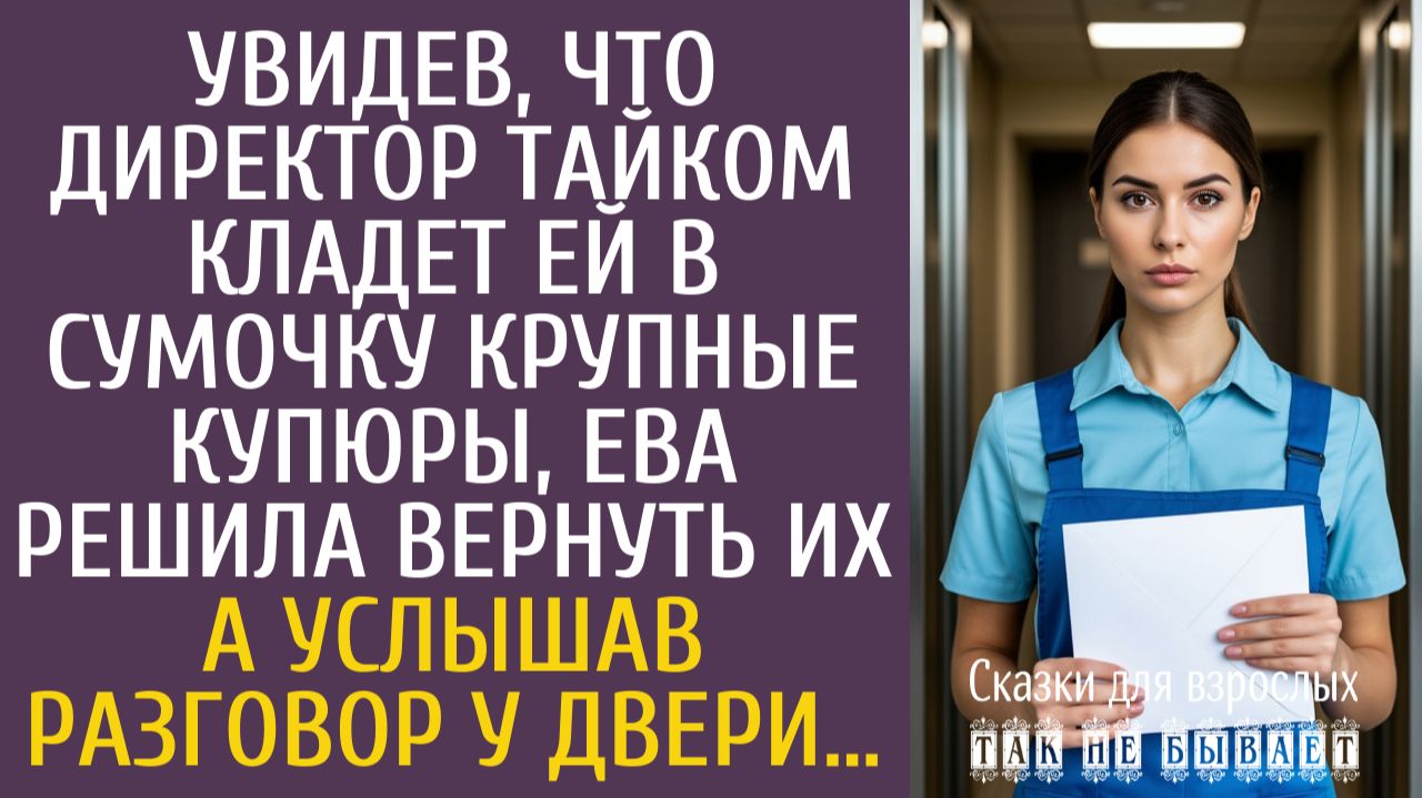 Истории из жизни Увидев, что директор тайком кладет ей в сумочку крупные купюры, Ева решила вернуть… смотреть онлайн