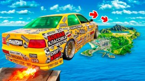 Как далеко чит тачка улетит с огромного трамплина в ГТА 5? GTA 5 Online