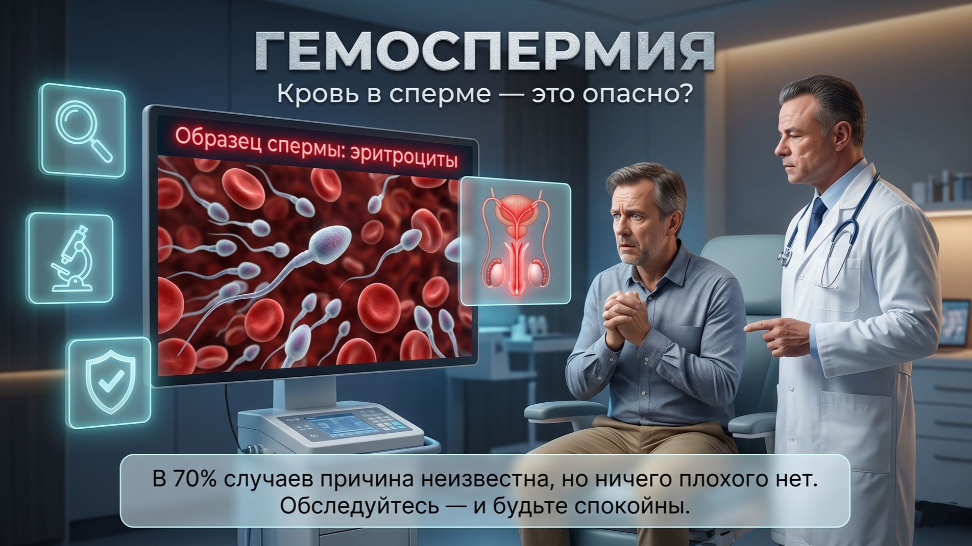 Гемоспермия: кровь в сперме — это опасно?