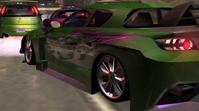 Mazda RX8 с покраской от машины Рэйчел Nissan 350Z в Need For Speed Underground 2 смотреть онлайн