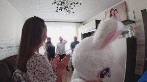Поздравляем зайчиком с днем рождения в Ульяновске