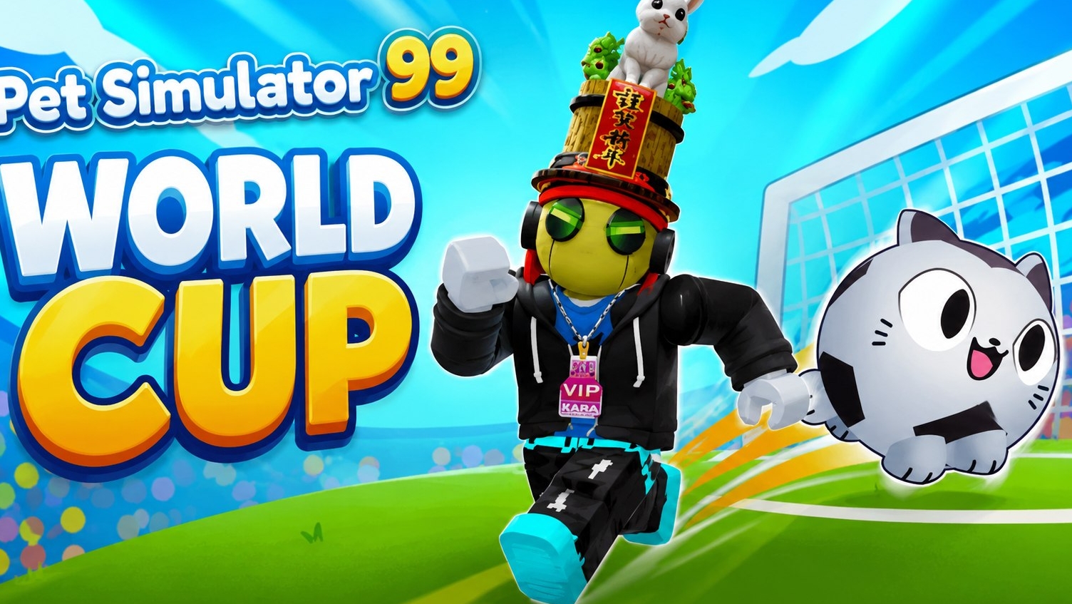 ПРОКАЧИВАЮСЬ В НОВОМ WORLD CUP ОБНОВЛЕНИИ!⚽🏆 | Pet Simulator 99🐱 смотреть онлайн