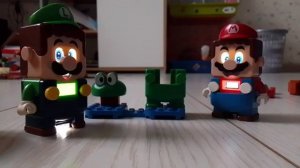 Луиджи спасает Марио lego super mario прохождение