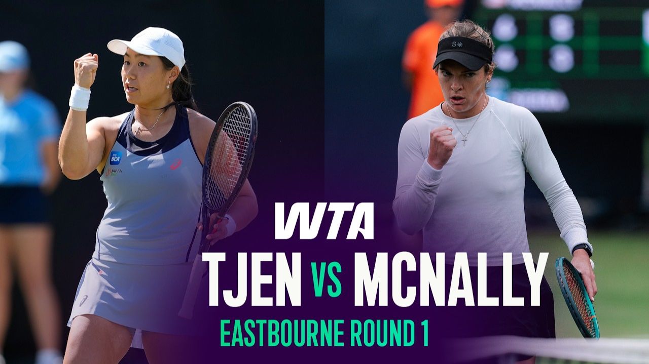 23.06.2026 | Дженис Тжен - Кэти Макнелли | Хайлайты | WTA Eastbourne 2026