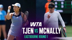 23.06.2026 | Дженис Тжен - Кэти Макнелли | Полный матч | WTA Eastbourne 2026