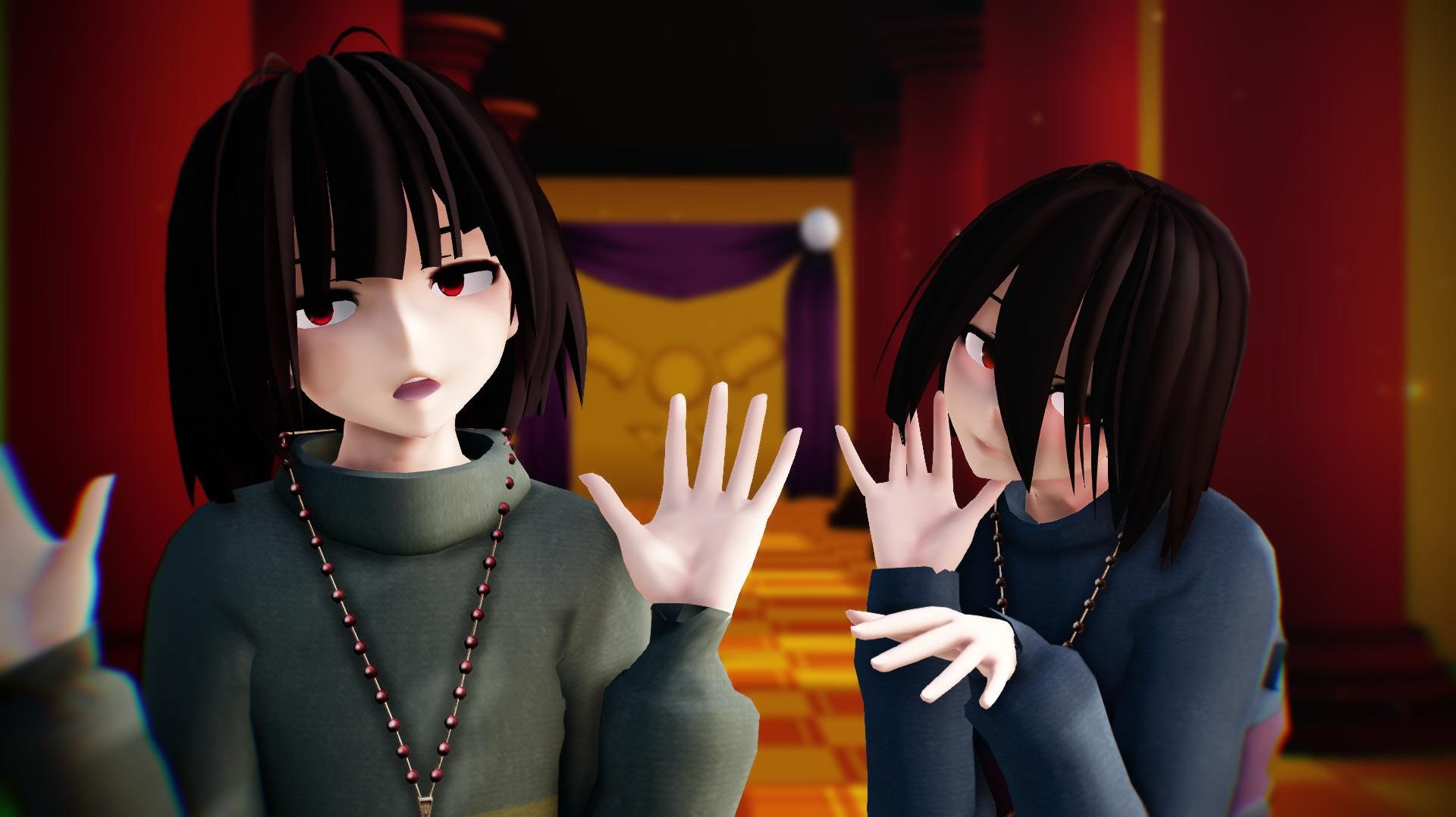 ||mmd x Undertale|| Wannabe |Chara||Frisk|