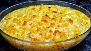 Запеканка макаронная с куриной печенью
