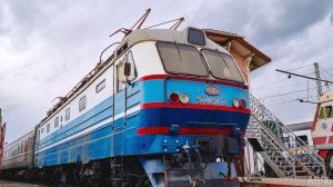 Электровоз ЧС2К-712 в музее на Рижском вокзале