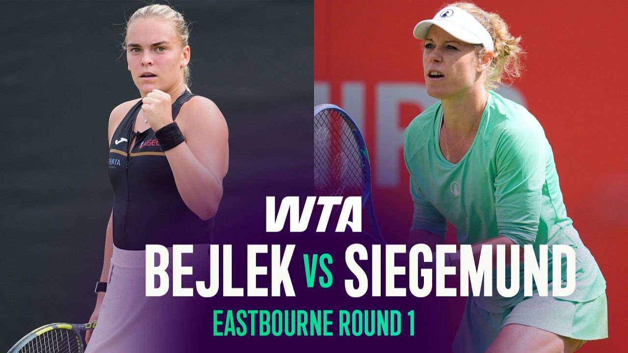 23.06.2026 | Сара Бейлек - Лаура Зигемунд | Хайлайты | WTA Eastbourne 2026 смотреть онлайн