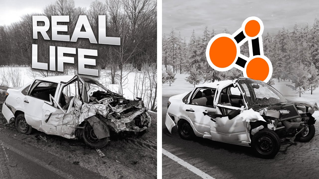Аварии на реальных событиях в BeamNG.Drive #61 смотреть онлайн