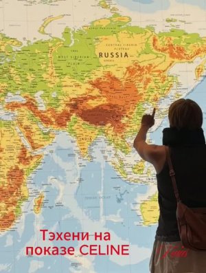 Тэхени на показе CELINE