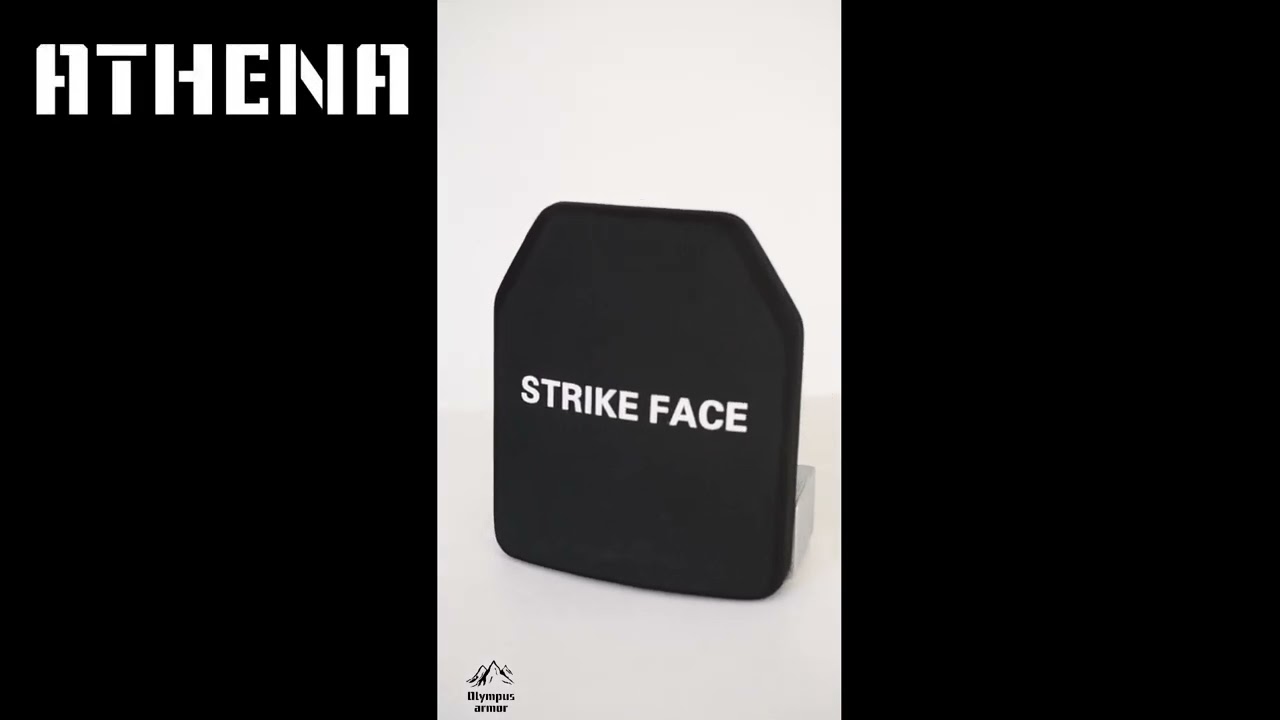 ATHENA бронепластина strike face, материал - бронекерамика, СВМПЭ, от компании Olympus armor#shorts смотреть онлайн