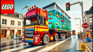 Транспортировка аквариума LEGO# сломается или получится#