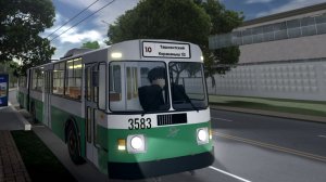 Рейс по маршруту 10 на ЗИУ-10 в игре Ташкент транспорт