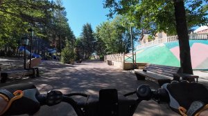 Кисловодск. Утренняя, междождевая, электровелосипедная прогулка по городу и парку.2 часть