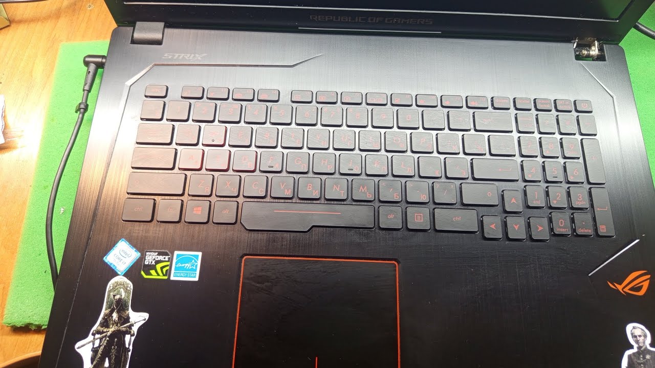 Asus GL753 установка RGB подсветки на красную клавиатуру аналог смотреть онлайн