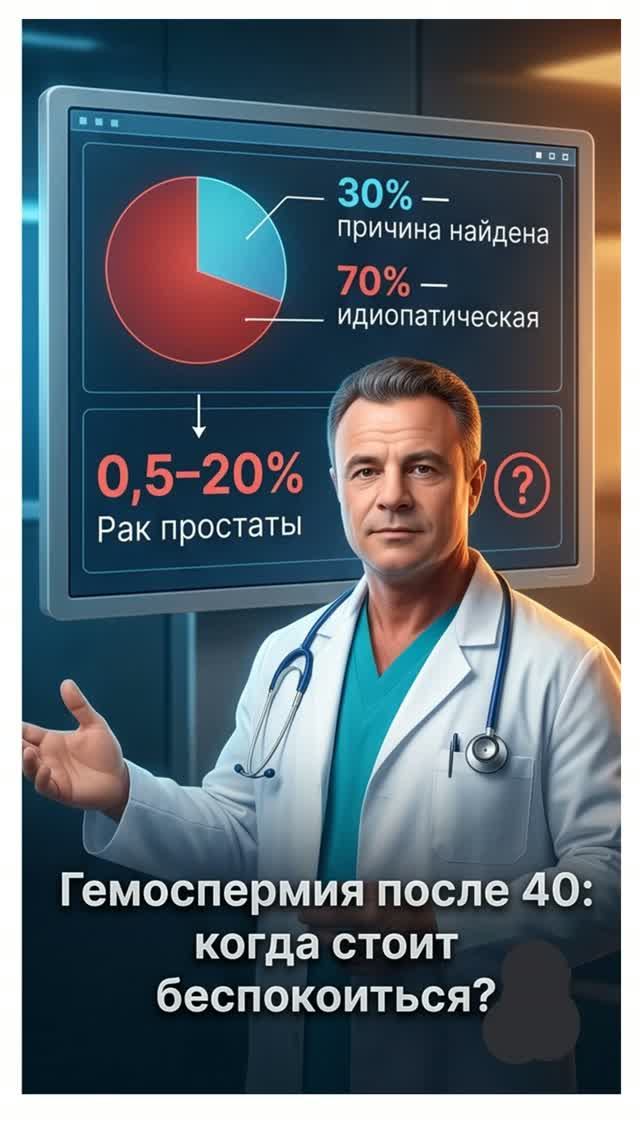 Гемоспермия после 40: когда стоит беспокоиться?