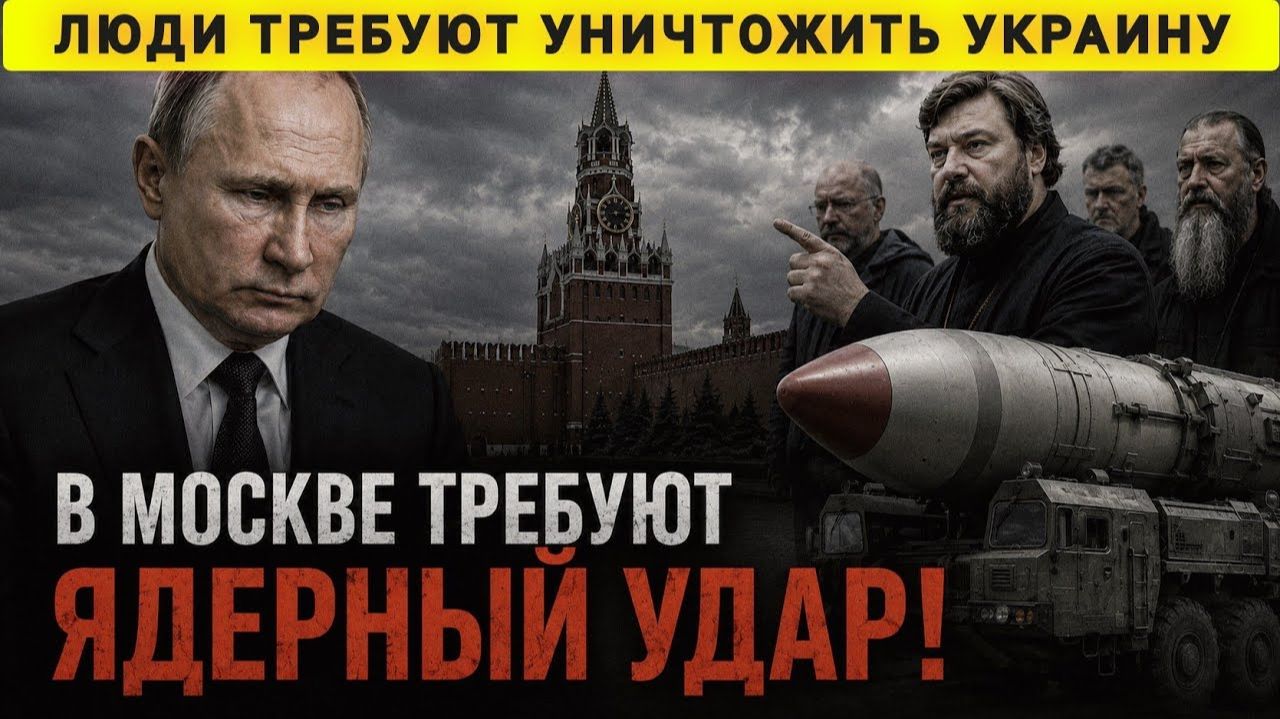 В Москве требуют ядерный удар. Люди требуют уничтожить Украину. Колобок из Одессы смотреть онлайн