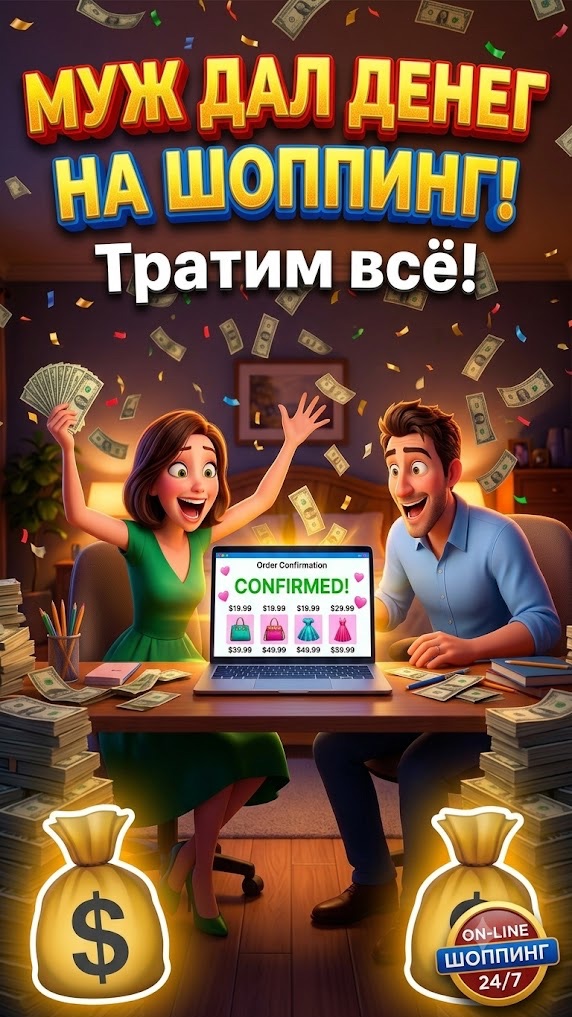 Муж дал денег на шоппинг смотреть онлайн