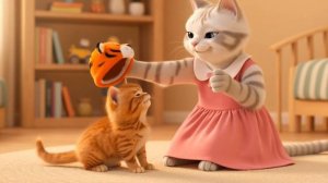Мама-кошка мастерит милые тигровые шапки из фермерского меха — реакция котят бесценна!