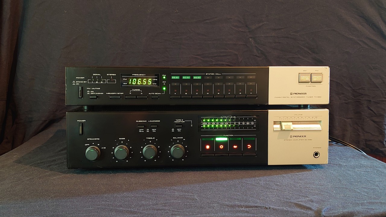 Усилитель Pioneer SA-930. Тюнер Pioneer TX-930. Винтаж 1982 - 1983 год выпуска смотреть онлайн