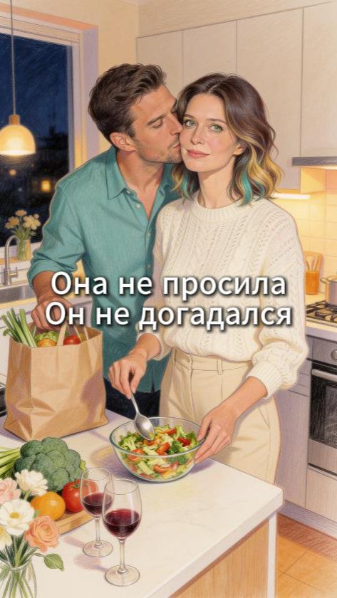 Она не просила Он не догадался