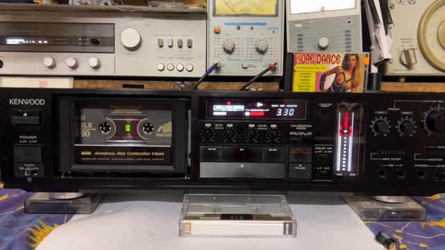 Дека Kenwood KX-1100G - Параметры АЧХ запись и пишем музыку! смотреть онлайн
