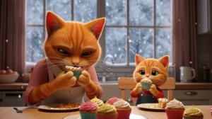 Урок любви мамы-кошки 🐱💖 #Первое фермерское приключение маленького котенка с утиными яйцами 🥚🦆