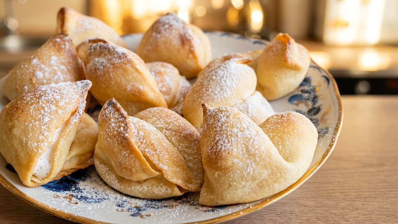 Печенье «Крылья ангела» с безе 🥐 Хрустящее тесто + воздушная начинка! Пошаговый рецепт