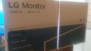 Монитор LG LCD 24MK430H-B обзор, распаковка, проверка на включение, и качество изображения #монитор