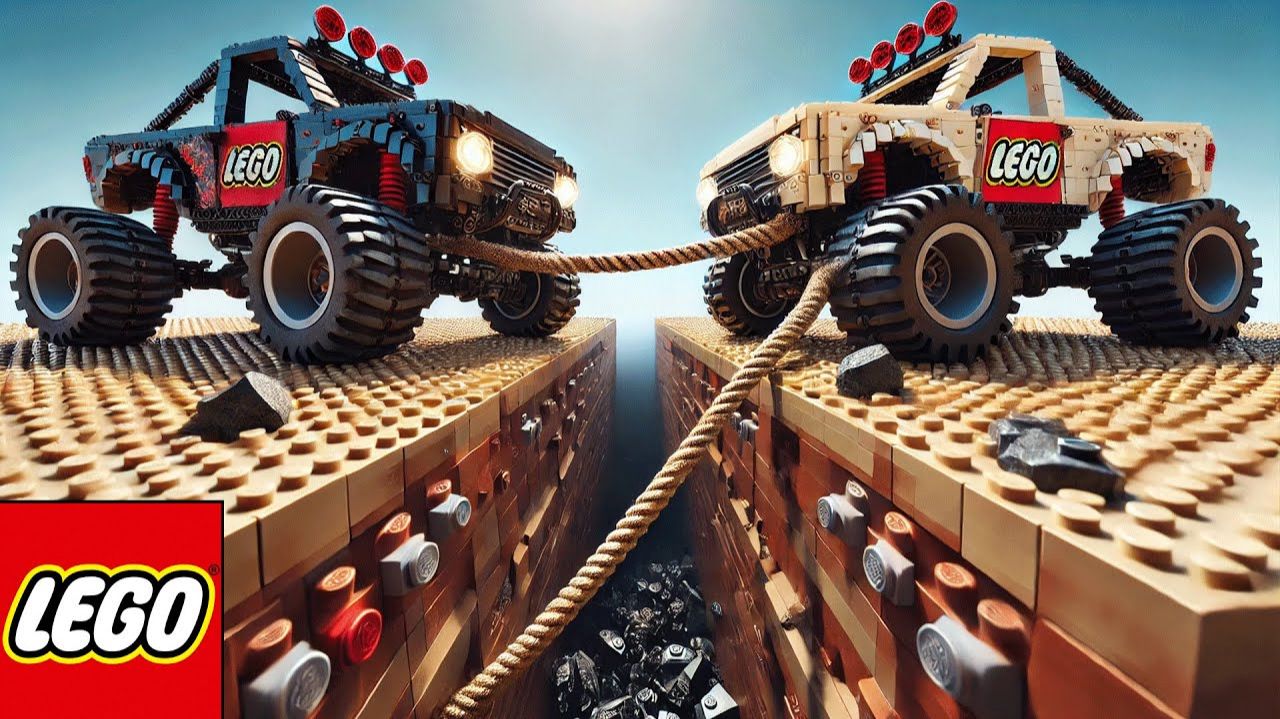 LEGO Auto Cars# Перетягивание каната #Лего Авто Тех смотреть онлайн