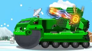 Мультфильмы Про Танки. Модульный Танковый Босс С Ракетным Армагеддоном! Мультики Для Детей И Малышей