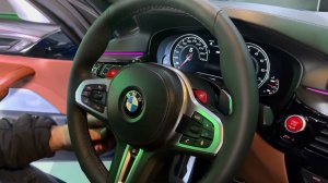 Как снять руль на BMW M5 series F90 2019 года #automobile #перетяжкаруля #автоателье #авто #bmw