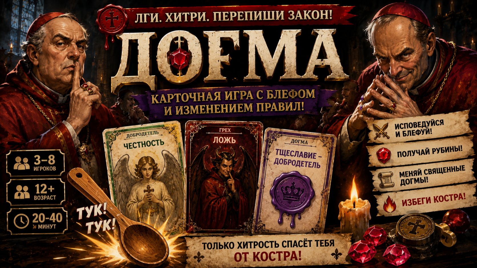 😈 Настольная игра «Догма» — правила, обзор и как играть