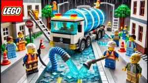 LEGO Trucker спасает затопленный туннель – кто в беде#
