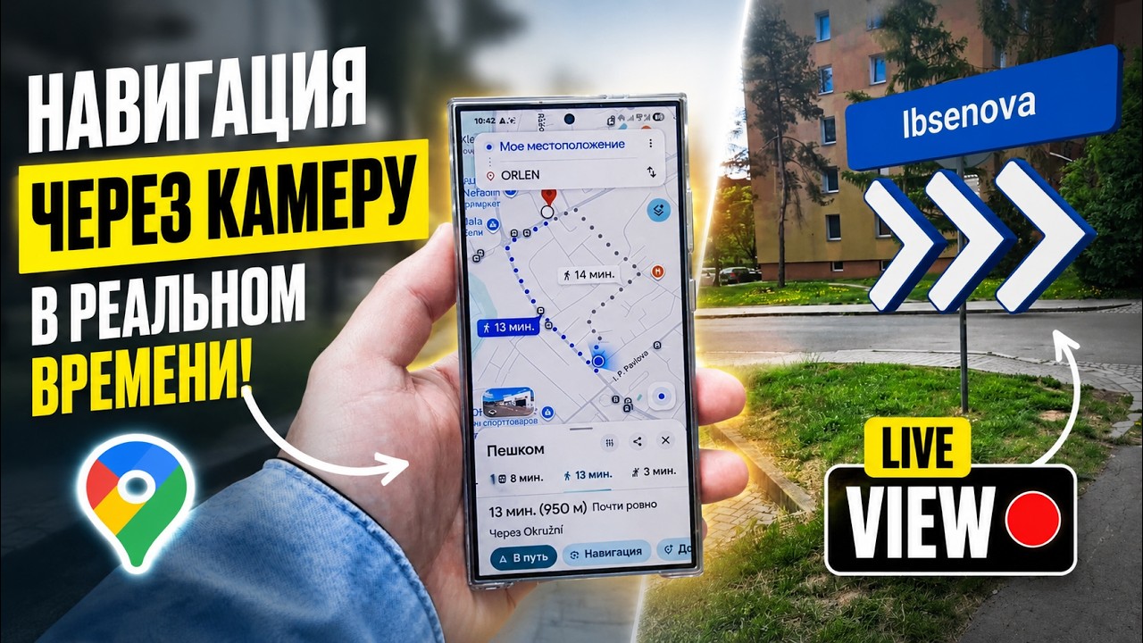 Навигация через камеру телефона в Google Maps — магия или реальность / Google Maps AR Navigation смотреть онлайн