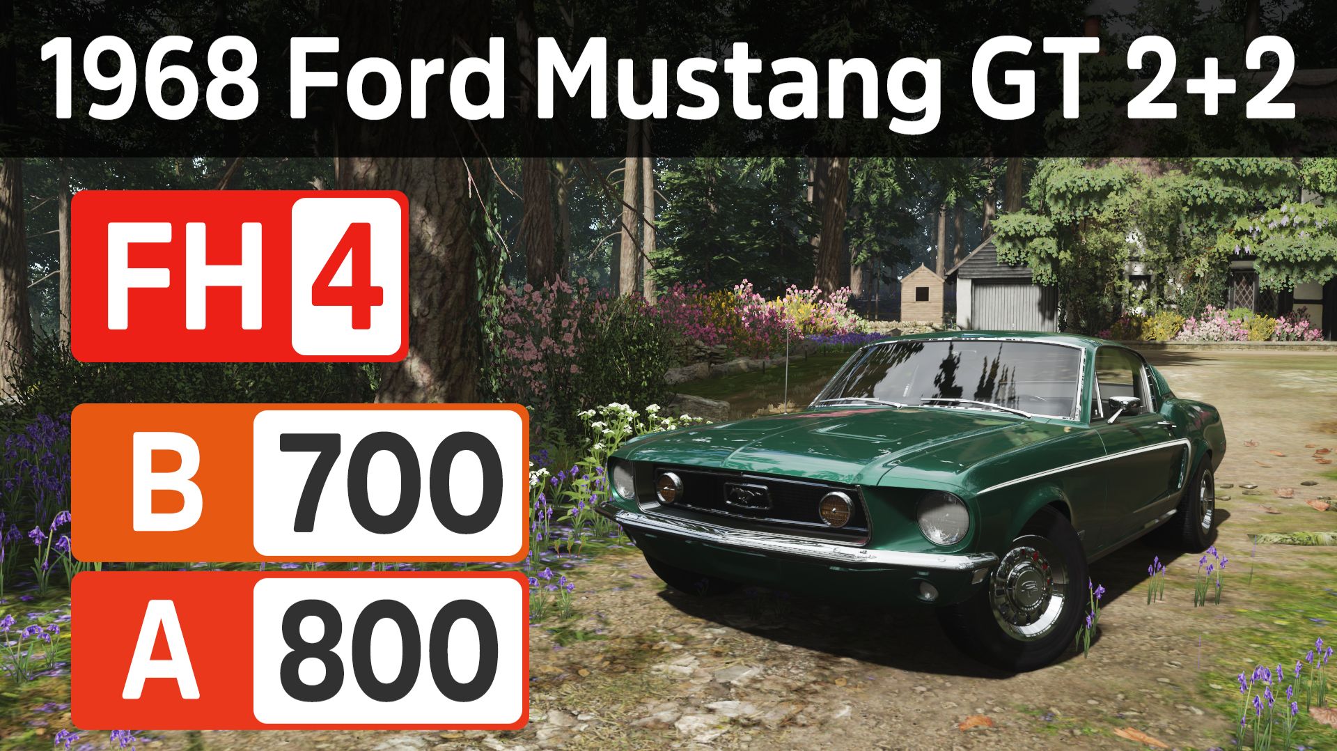 Forza Horizon 4 - 1968 Ford Mustang GT 2+2 Fastback