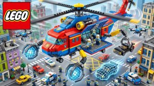 Вертолет LEGO для борьбы с преступностью #Лего Авто Тех