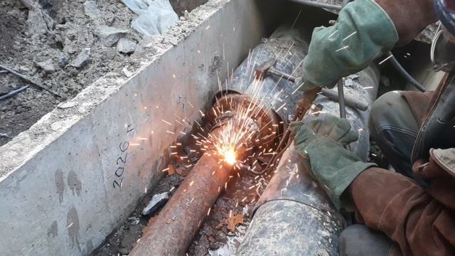 Тепловые сети! Перенос теплотрассы! Видео 1.