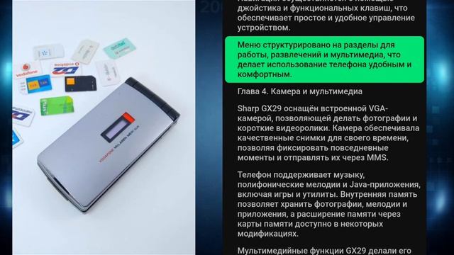 Sharp GX29 История и характеристики смотреть онлайн