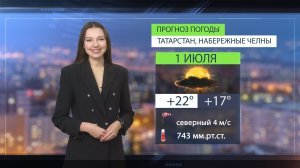 Прогноз погоды в Набережных Челнах на 1 июля 2026 г.