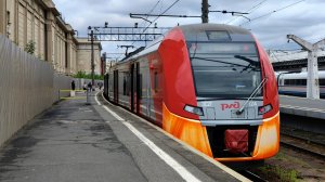 Прощание с Главным ходом. ЭС2Г 124 «Ласточка» последний день движения. Московский вокзал - Рыбацкое.