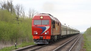 Поезда на железнодорожной линии Кочетовка - Ртищево Юго-Восточной железной дороги. Май 2021 года