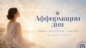 Аффирмации дня: любовь, благополучие и гармония | Слушай и повторяй