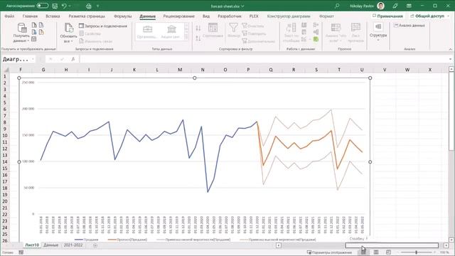 Быстрое прогнозирование в Microsoft Excel смотреть онлайн